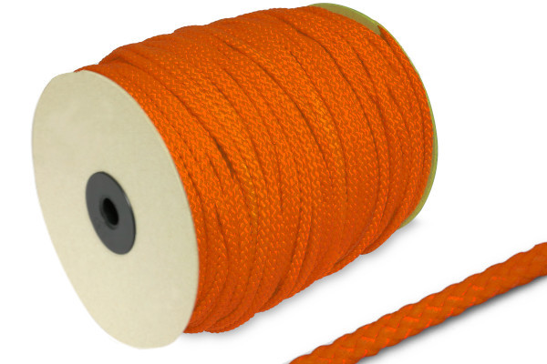 PP-Kordel, 5 mm Ø, auf 100 m Rolle, dunkel-orange