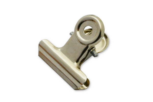 Mini Briefklemmer, 21 mm breit, vernickelt