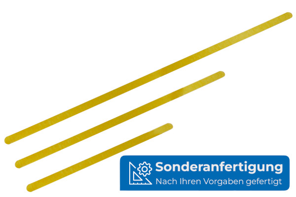 Heftzungen, goldlackiert, Sonderanfertigung