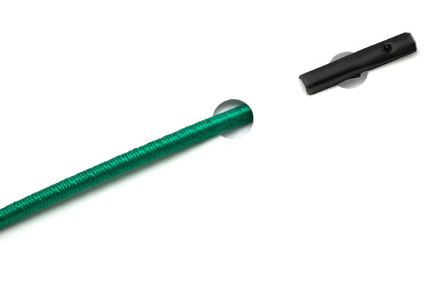 Cordones elásticos con pasadores automáticos, verde oscuro