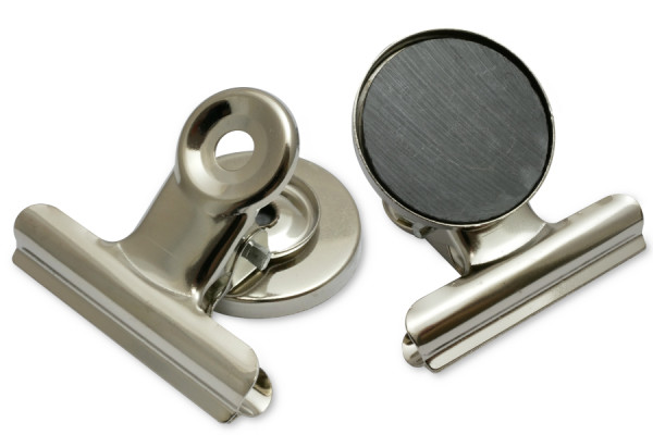 Magnetische Briefklemmer 40 mm breit, vernickelt