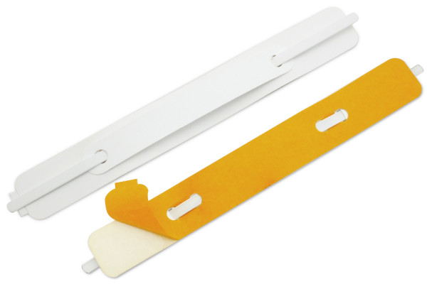 SK-Heftmechaniken, ummantelte Zunge, 150 x 20 mm, weiss