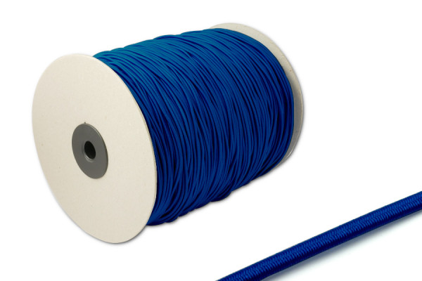 Cordón de goma, 2,2 mm de diámetro, en bobina de 500 m, azul