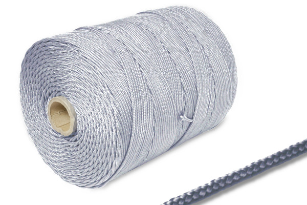 Cordón de PP, 2 mm de diámetro en rollo de 500 m, gris