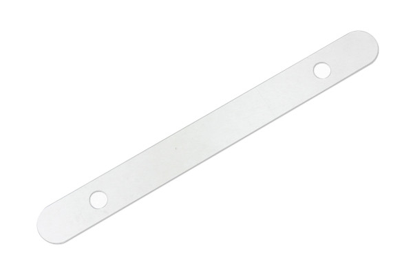 Listones embellecedores de plástico para tapas, 120 x 12 mm, transparentes
