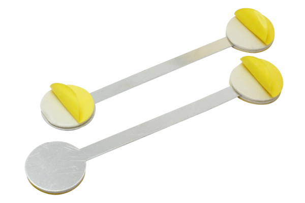 Wobblers de estantería de aluminio, 90 mm, con 3 superficies adhesivas