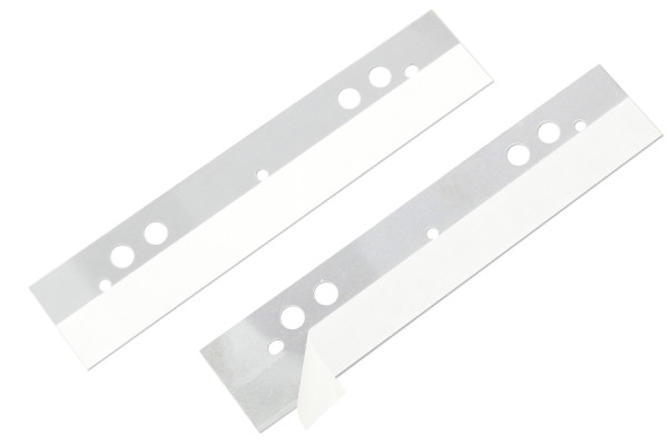 Tiras de archivado autoadhesivas, 125 x 25 mm, transparentes