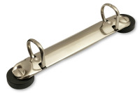 Mecanismos para carpetas de anillas magnéticos,<BR> DIN A4 / A5,<BR> forma D, con 2 anillas