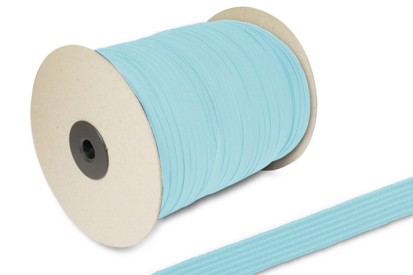 Goma plana, en rollo de 500 m, azul claro