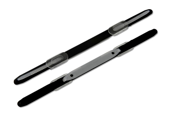 Heftverschlüsse aus Kunststoff, schwarz