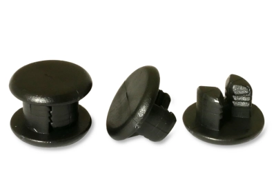 Remaches dentados de plástico