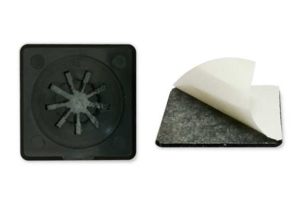 Soportes para CD, 40 x 40 mm, negro