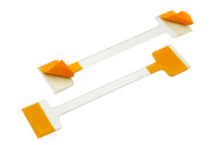 Wobblers de estantería<BR> de plástico, <BR>75 mm, transparente, <BR>con 2 superficies adhesivas