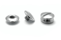 Tornillos de encuadernación,<BR> niquelados,<BR>cabeza de tornillo