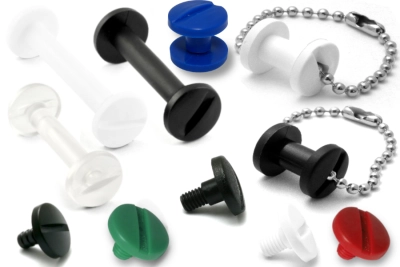 Tornillos de encuadernación de plástico