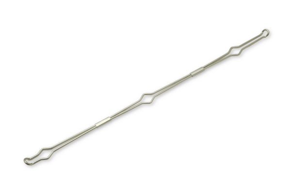 Drahtniederhalter, für 3-fach Mechaniken, 280 mm, vernickelt