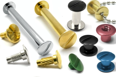 Tornillos de encuadernación de metal
