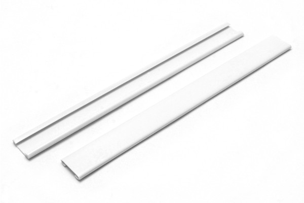 Verschlussleisten Abdeckschienen weiss